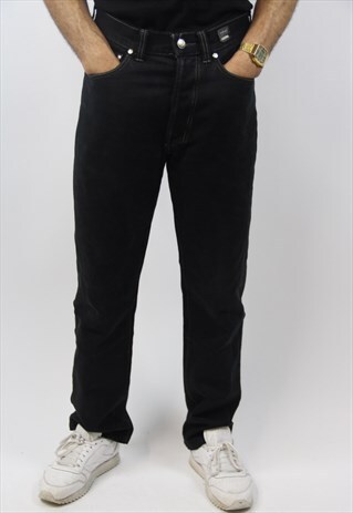 VINTAGE VERSACE BLACK JEANS