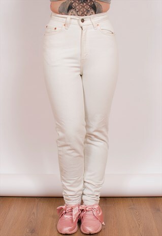 LEVI 512 HIGH WAISTED DENIM JEANS