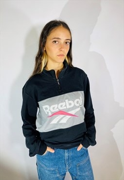 Vintage Size S 90s Reebok Classic Sweatshirt in Black