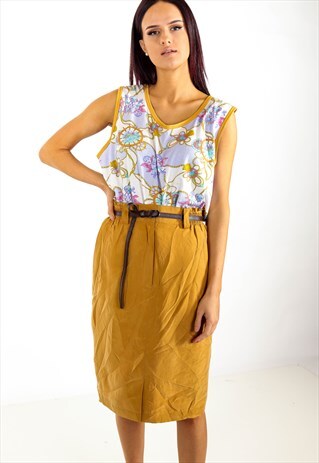 VINTAGE BETTY BARCLAY SILK SKIRT ACSK12
