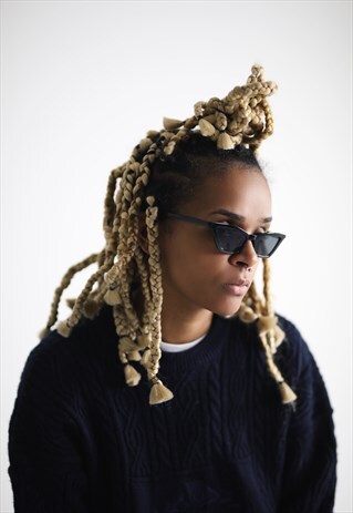BLACK SUMMER 90S Y2K SLIM CAT EYE SUNGLASSES SHADES