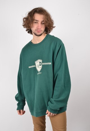 VINTAGE EDDIE BAUER SWEATSHIRT IN GREEN