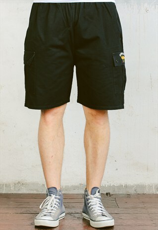 VINTAGE CAMEL CARGO SHORTS