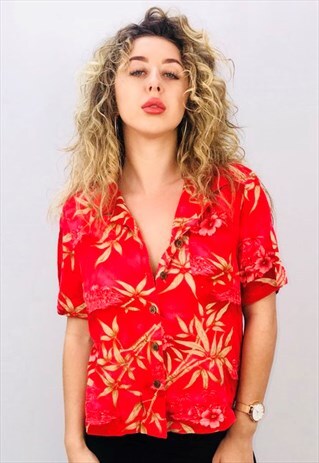 VINTAGE OVERSIZED PATTERN SHIRT