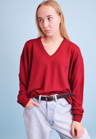 90'S RETRO RALPH LAUREN KNIT OVERSIZED DADS JUMPER TOP