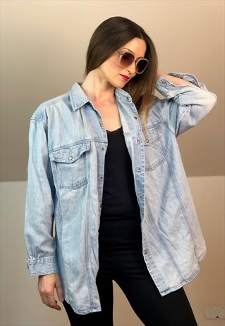 DALLAS TEXAS JEAN SHIRT 90S 90S SHIRT EUROPE BLOUSE
