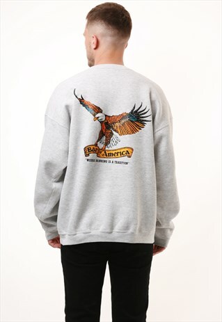 VINTAGE HANES BAR OF AMERICA TRUCKEE.CA. SWEATSHIRT 14727