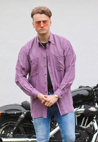 TENDENZA BEAUTIFUL LIGHTWEIGHT MAUVE VINTAGE SHIRT
