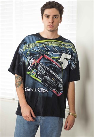 VINTAGE RACING T-SHIRT LOGO 90S XXL 11.8