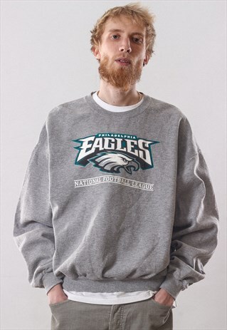 VINTAGE MENS PHILADELPHIA EAGLES NFL SWEATSHIRT CREW NECK
