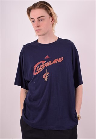 ADIDAS MENS VINTAGE CLEVELAND CAVALIERS T-SHIRT LARGE 90S