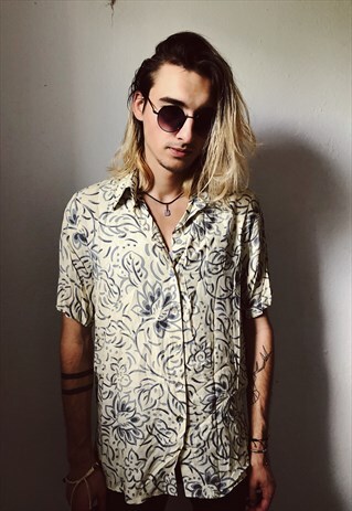 VINTAGE FLOWER PATTERNED SHIRT