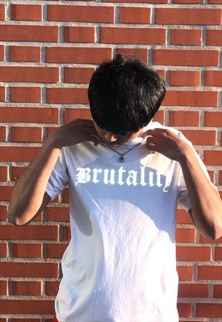 BAAD T-SHIRT WHITE BRUTALITY ( 3M SILVER REFLECTIV)
