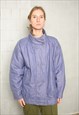 VINTAGE 80S DOUBLE BREASTED PUFFER SKI JACKET COAT LILAC