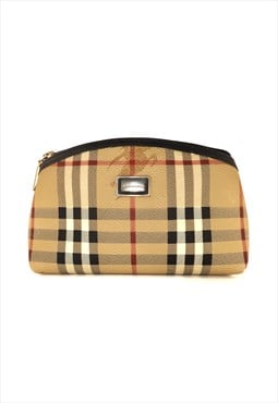 Authentic Vintage 2000s Burberry Small Cosmetic Bag