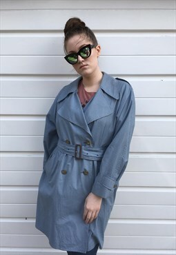 burberry trench coat blue