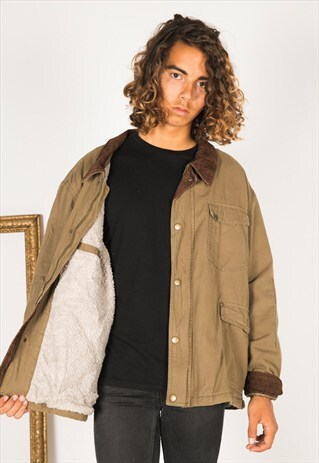 VINTAGE 80S WRANGLER WINTER SHEEPSKIN JACKET / R3200R098