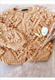Knit Your Love Cozy Knitted Cardigan in Beige color