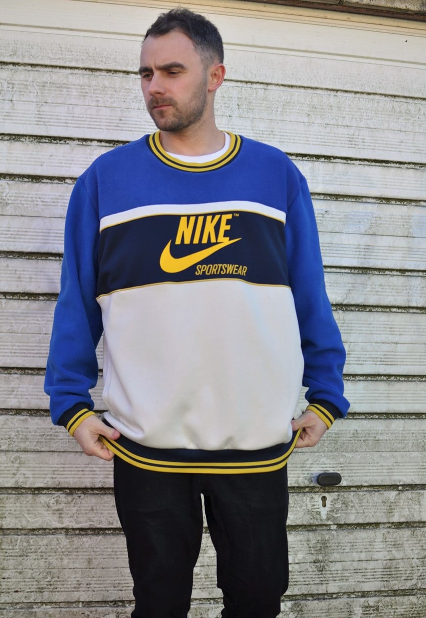 vintage nike spell out sweatshirt