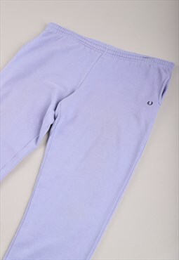 Vintage Fred Perry Joggers Purple Lounge Sweatpants UK 18