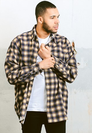 VINTAGE PLAID CORDUROY SHIRT