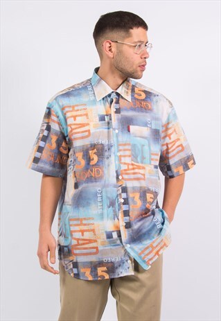 90S VINTAGE PATTERNED SHIRT WAVEY IBIZA