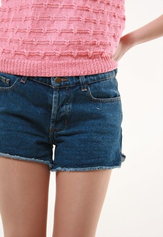 VINTAGE AMERICAN APPAREL DENIM HIGH WAISTED USA SHORTS 356