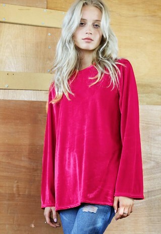 PERFECT PINK VELVET JUMPER