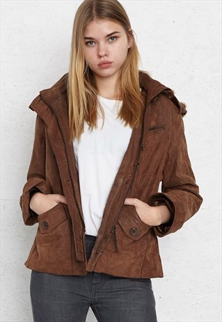 VINTAGE BROWN LEATHER JACKET