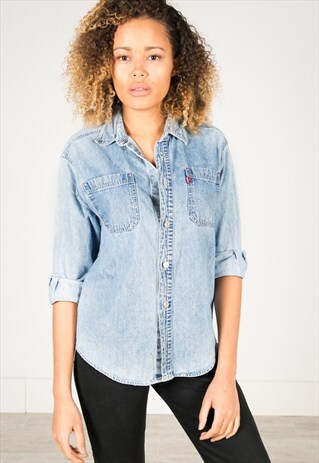 VINTAGE 80S LEVI'S DENIM SHIRT / R0015