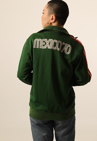 VINTAGE ADIDAS MEXICO FOOTBALL LIGHTWEIGHT TRACK JACKET