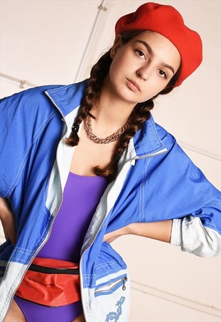 90'S RETRO ATHLEISURE THIN FESTIVAL RAIN JACKET PARKA