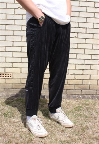 adidas velour tracksuit bottoms