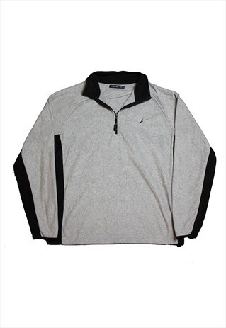NAUTICA GREY 1/4 ZIP FLEECE