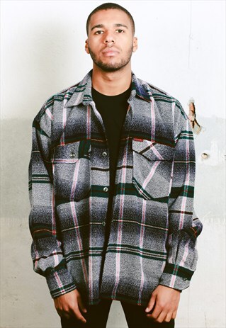 VINTAGE 90S GRUNGE WOOL SHIRT