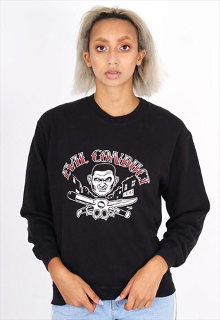 VINTAGE BLACK GRAPHIC SWEATSHIRT