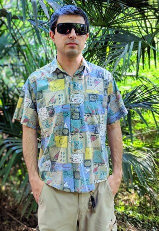VINTAGE CRAZY PATTERN SHIRT