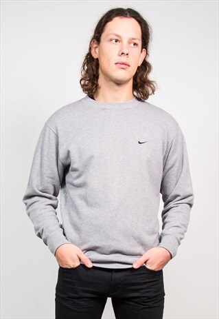 VINTAGE 90'S GREY NIKE SWEATSHIRT SWEATER