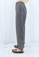 90S VINTAGE GREY HIGH WAISTED TROUSERS