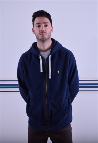 NAVY RALPH LAUREN ZIP-UP HOODIE