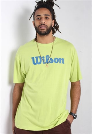 VINTAGE WILSON 90'S SPORTS T-SHIRT GREEN