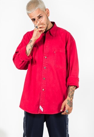 VINTAGE 80S ORIGINAL LEVI'S DENIM SHIRT / 0092 / 600