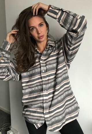 VINTAGE FLANNEL OVERSIZED RETRO UNISEX SHIRT