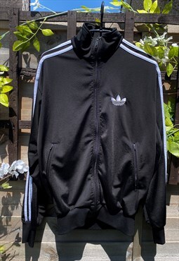 Retro Adidas firebird 2008 black & white tracksuit small 