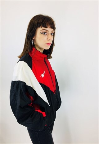 VINTAGE REEBOK FESTIVAL 80S RAVE WINDBREAKER JACKET