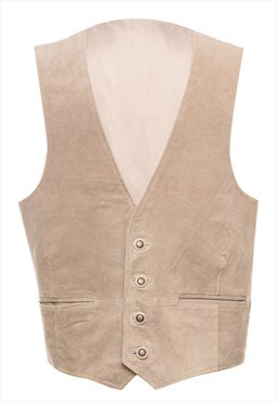Vintage Suede Waistcoat - M