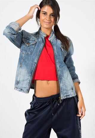VINTAGE 80S CLASSIC WRANGLER BASIC DENIM JACKET / S4623