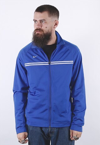 VINTAGE BLUE NIKE TRACK JACKET