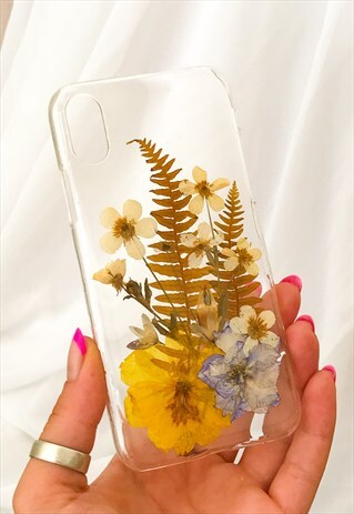 DRIED FLOWER PHONE CASE FOR THE IPHONE X AND IPHONE XS
