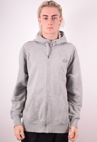 NIKE MENS VINTAGE HOODIE JACKET XL GREY 90S